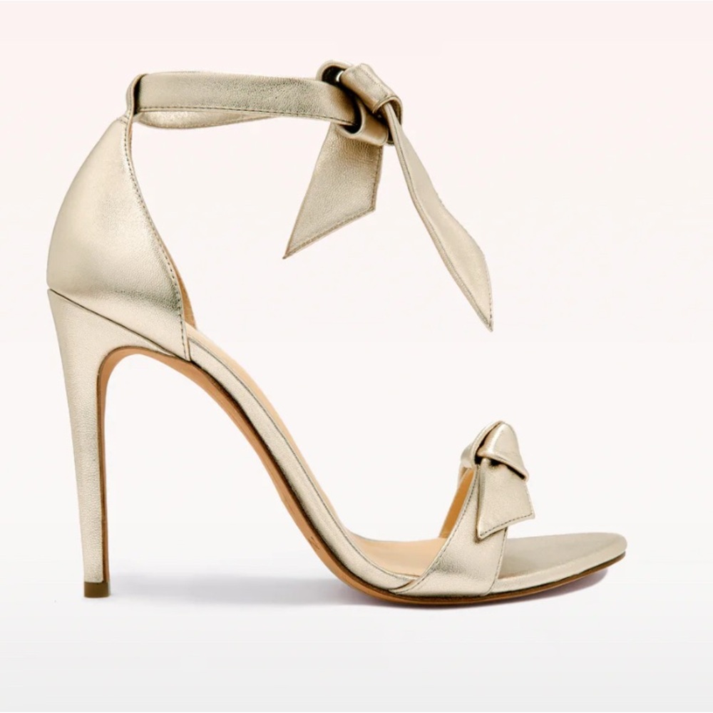 Alexandre Birman Clarita metallic brushed heels